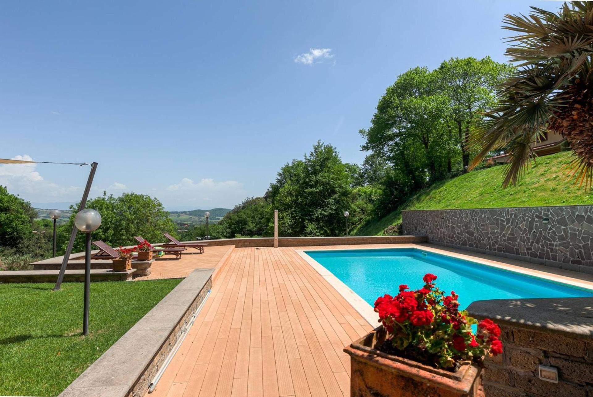 Villa Carolina - Piscina E Parco Panoramico Campagnano Di Roma Exterior foto